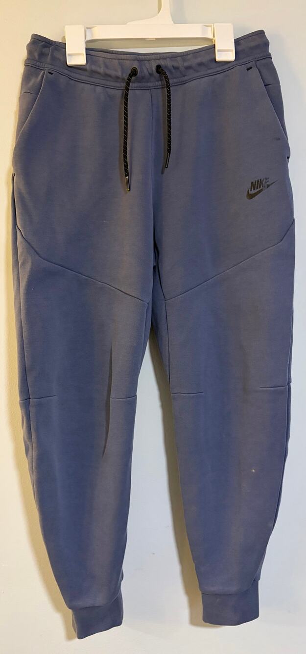 Nike Tech Fleece Joggers Men's Small Blue Tapered Sweatpants Flawed